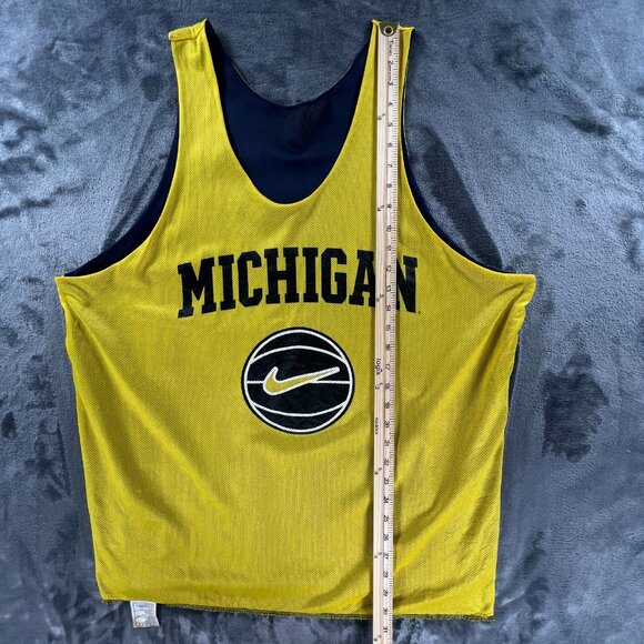 Nike Basketball Jersey Men XL Vintage USA University Michigan Wolverines Webber - Picture 7 of 10
